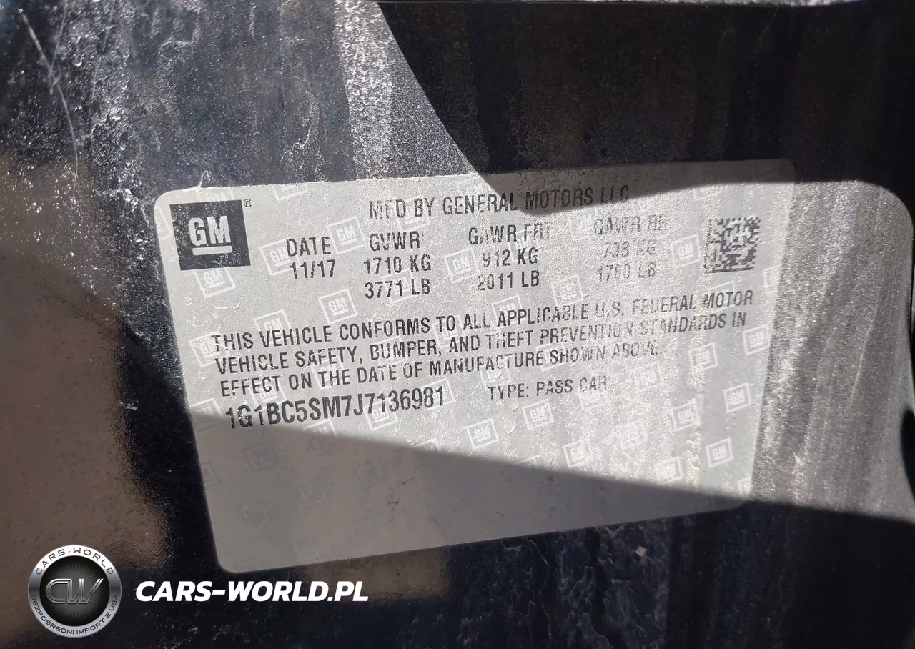 2018 Chevrolet Cruze Ls Auto VIN:1G1BC5SM7J7136981 - 9