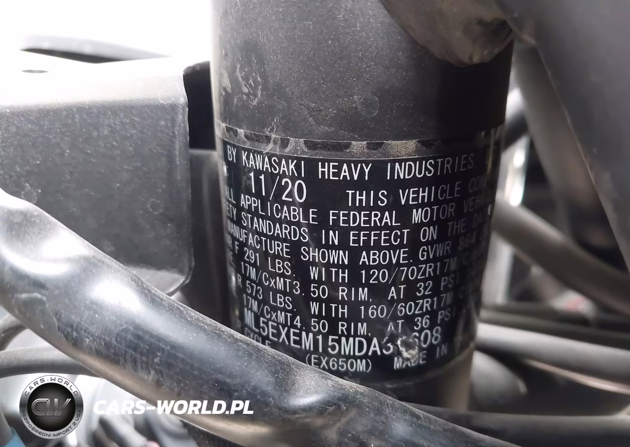 2021 Kawasaki Ex650 M VIN:ML5EXEM15MDA30608 - 10