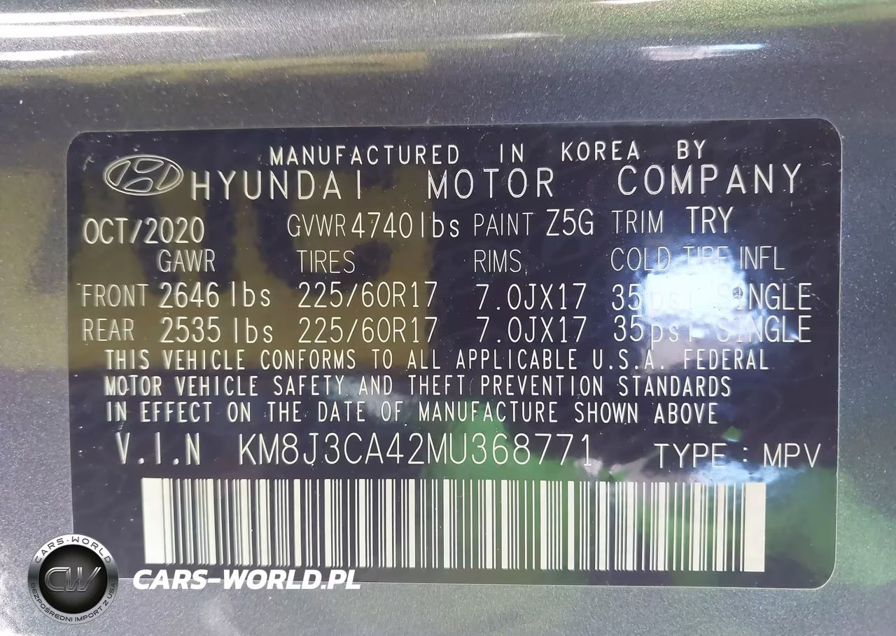 2021 Hyundai Tucson Value VIN:KM8J3CA42MU368771 - 9