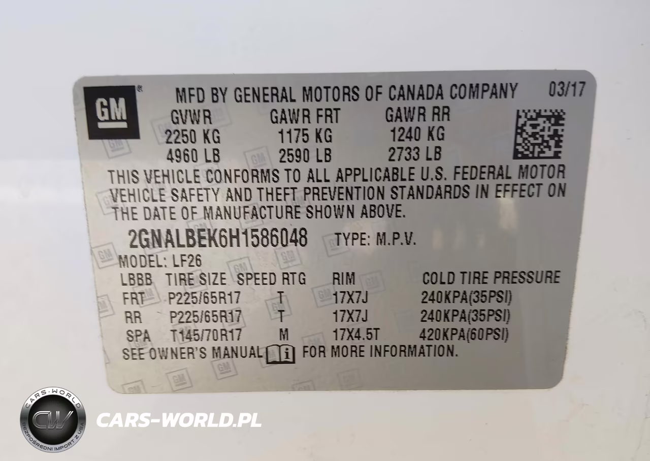 2017 Chevrolet Equinox Ls VIN:2GNALBEK6H1586048 - 9