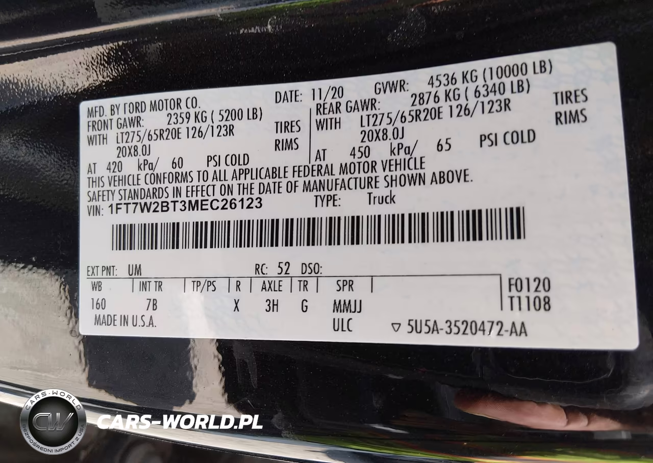 2021 Ford F-250 Platinum VIN:1FT7W2BT3MEC26123 - 9