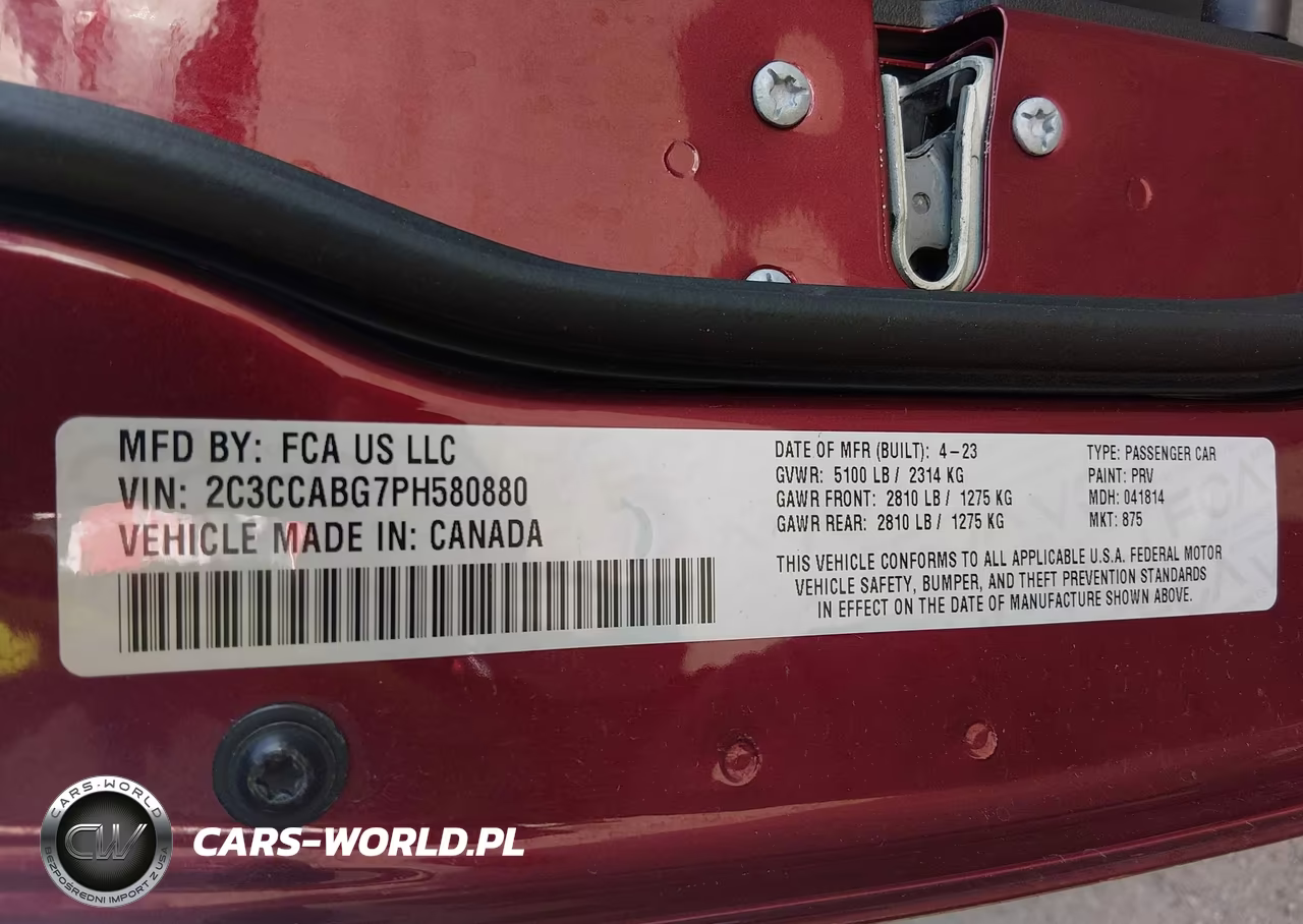 2023 Chrysler 300 300S VIN:2C3CCABG7PH580880 - 9