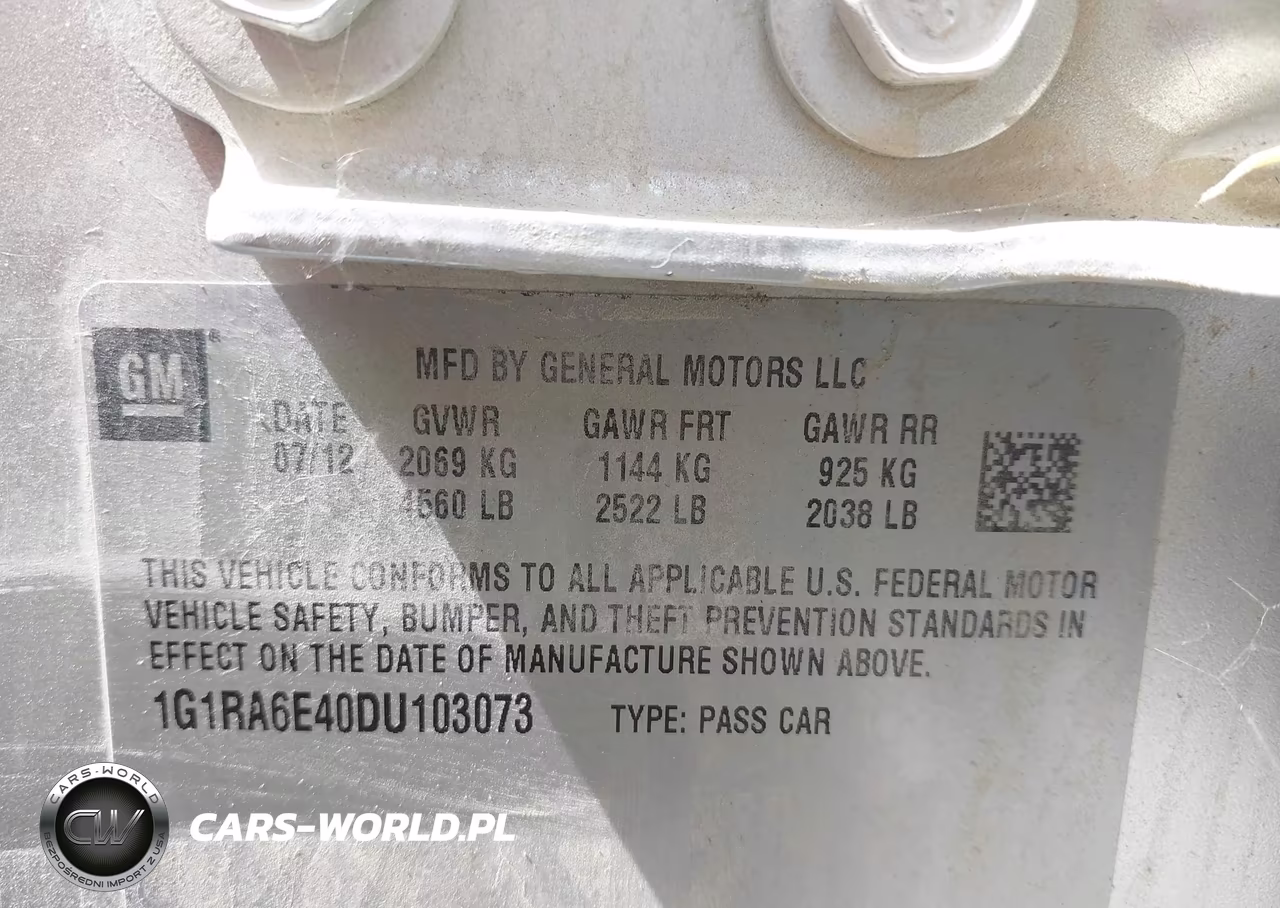 2013 Chevrolet Volt VIN:1G1RA6E40DU103073 - 9