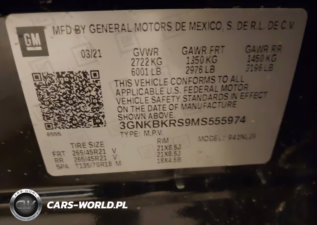 2021 Chevrolet Blazer Awd Rs VIN:3GNKBKRS9MS555974 - 9