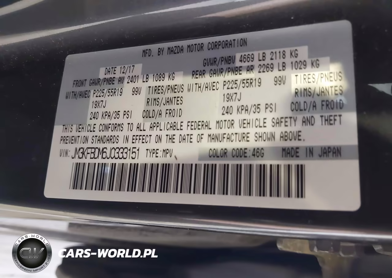2018 Mazda Cx-5 Grand Touring VIN:JM3KFBDM6J0333151 - 9