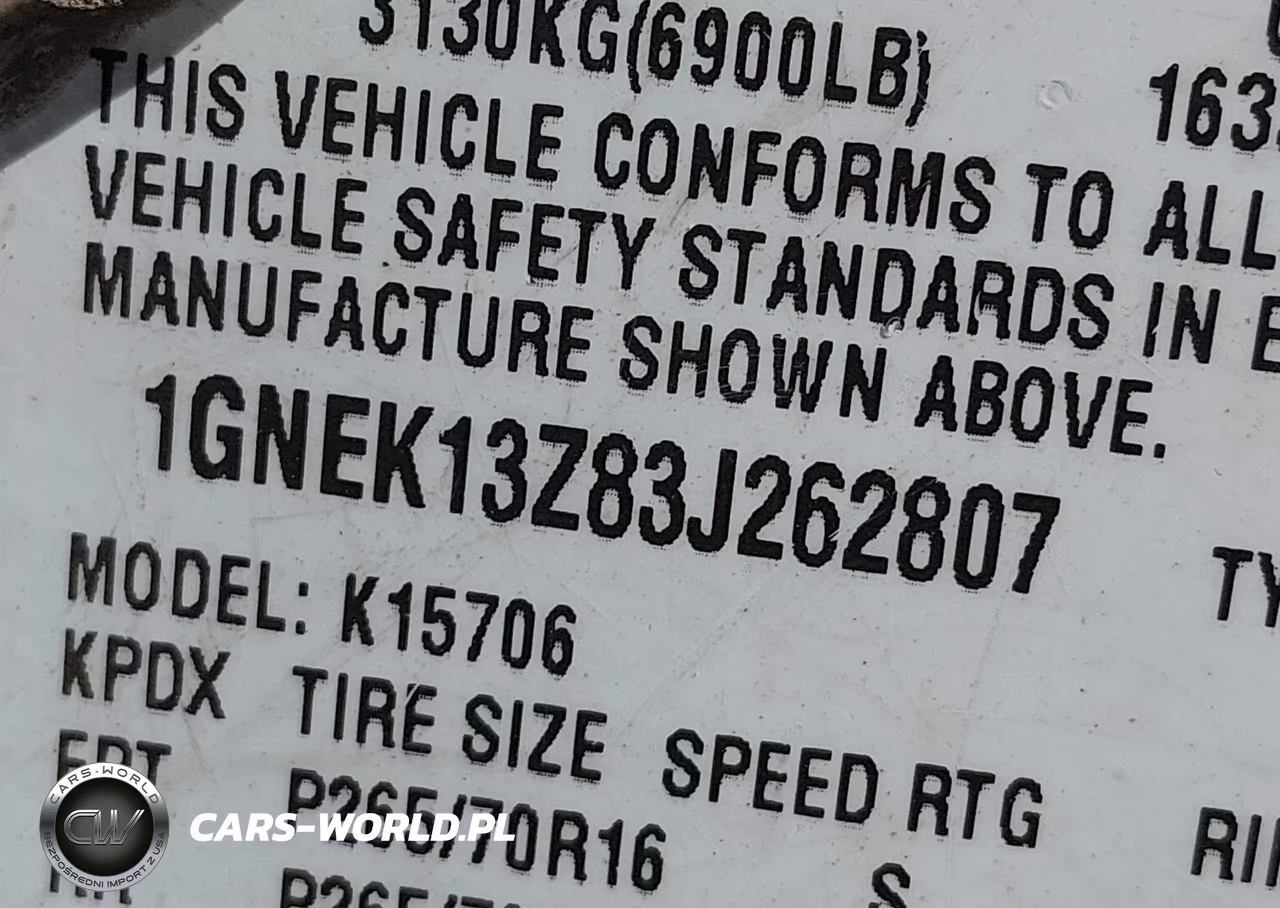 2003 Chevrolet Tahoe Lt VIN:1GNEK13Z83J262807 - 9
