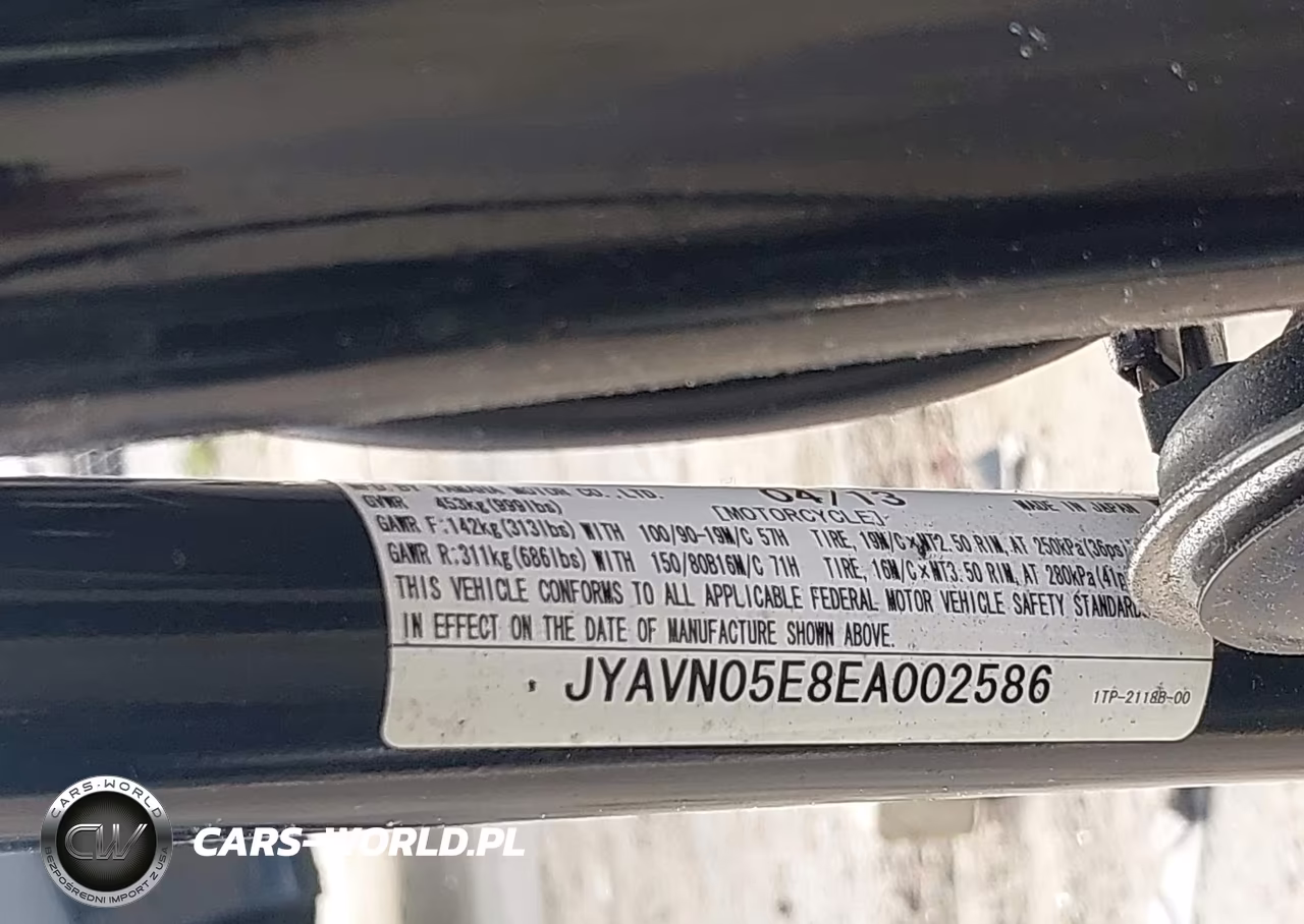 2014 Yamaha Xvs950 Cu VIN:JYAVN05E8EA002586 - 10