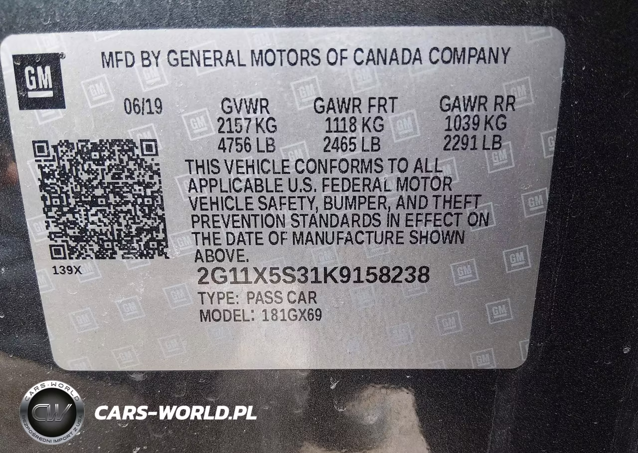 2019 Chevrolet Impala Ls VIN:2G11X5S31K9158238 - 9