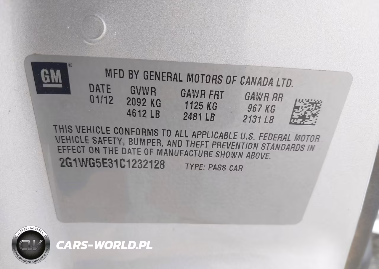 2012 Chevrolet Impala Lt VIN:2G1WG5E31C1232128 - 9