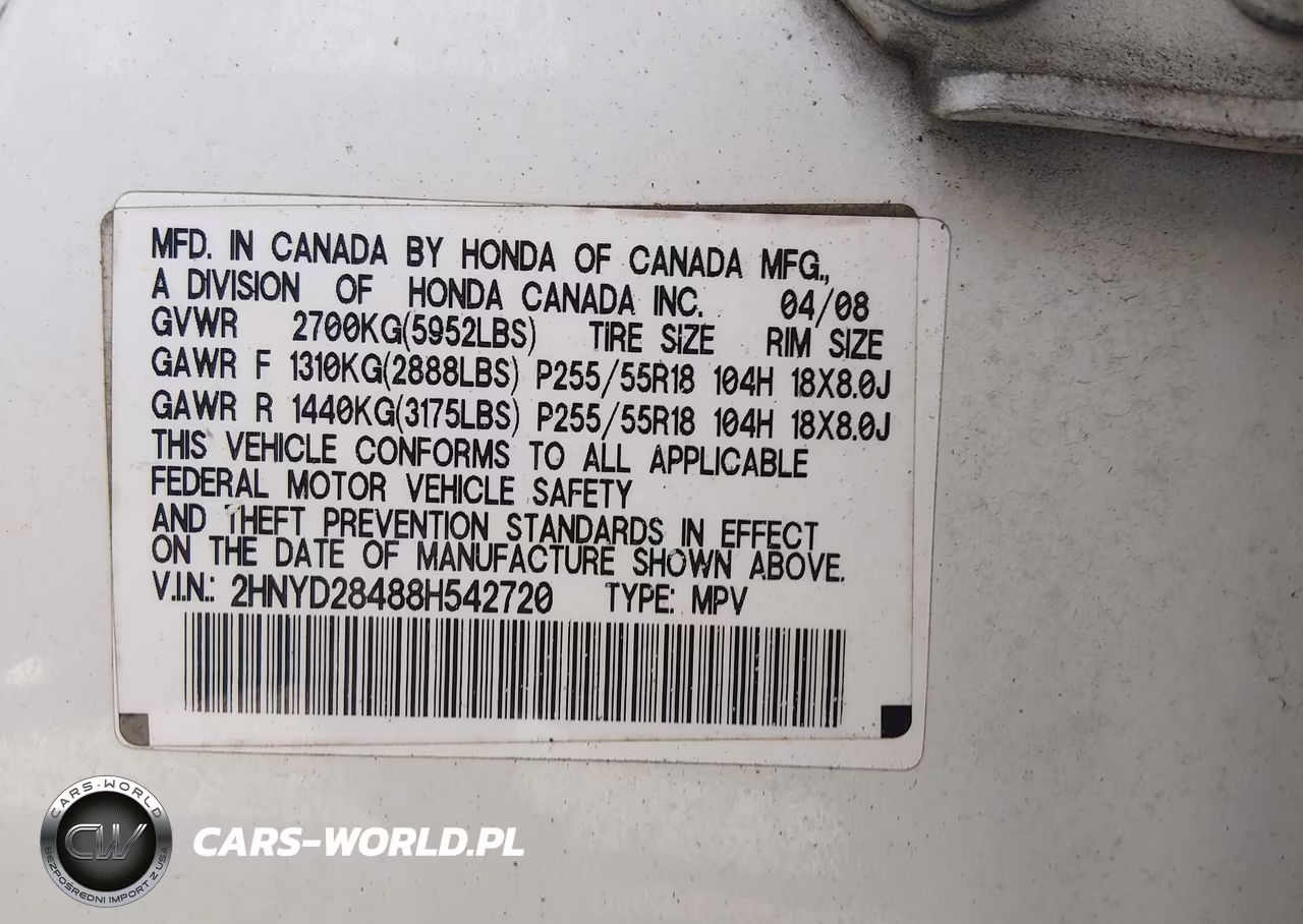 2008 Acura Mdx Technology Package VIN:2HNYD28488H542720 - 9