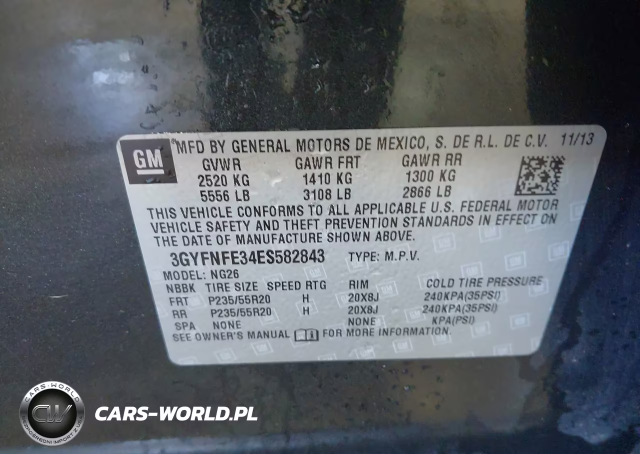 2014 Cadillac Srx Performance Collection VIN:3GYFNFE34ES582843 - 9