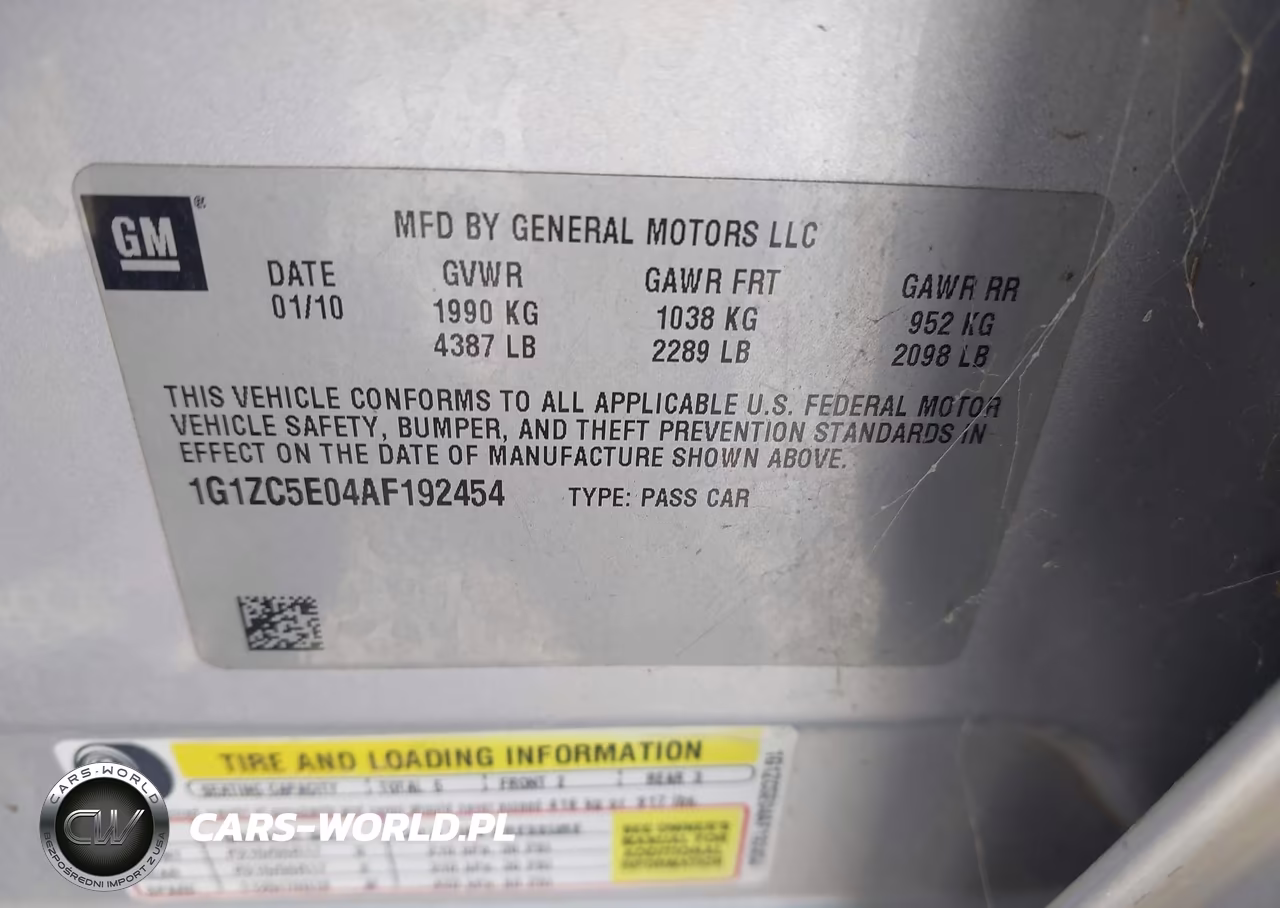 2010 Chevrolet Malibu Lt VIN:1G1ZC5E04AF192454 - 9