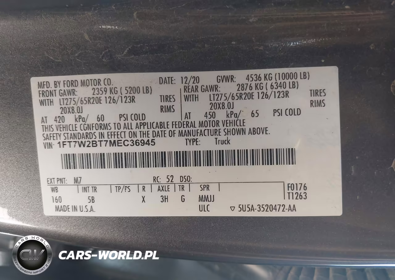 2021 Ford F-250 Lariat VIN:1FT7W2BT7MEC36945 - 9
