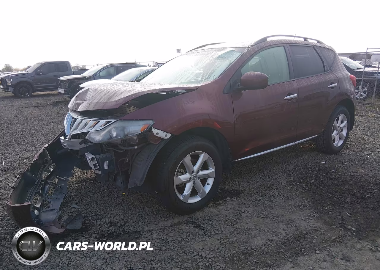 2009 Nissan Murano Sl VIN:JN8AZ18W79W155202 - 2