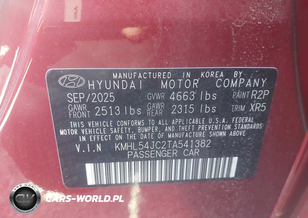 2026 Hyundai Sonata N Line VIN:KMHL54JC2TA541382 - 9