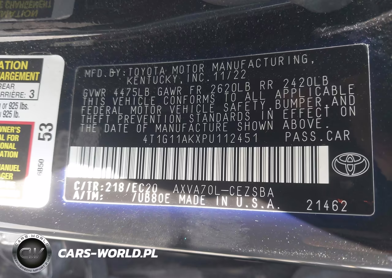 2023 Toyota Camry Se Nightshade Edition VIN:4T1G11AKXPU112451 - 9