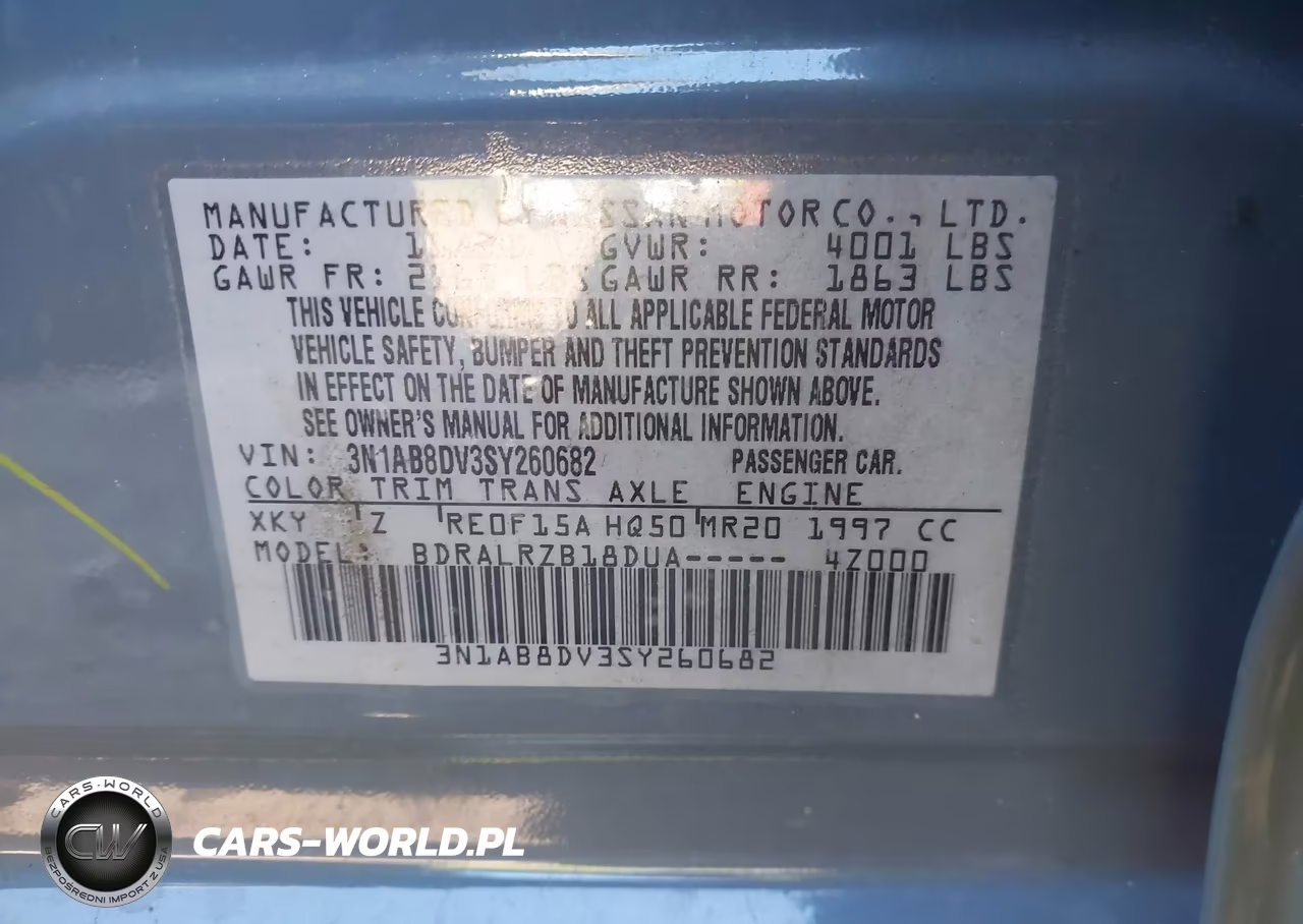 2025 Nissan Sentra Sr VIN:3N1AB8DV3SY260682 - 9