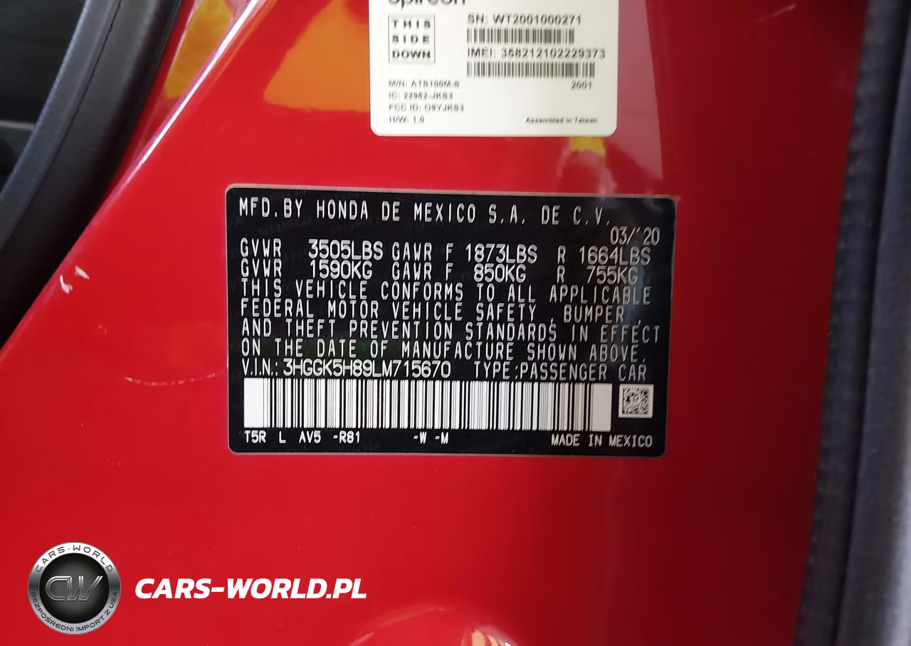 2020 Honda Fit Ex VIN:3HGGK5H89LM715670 - 9