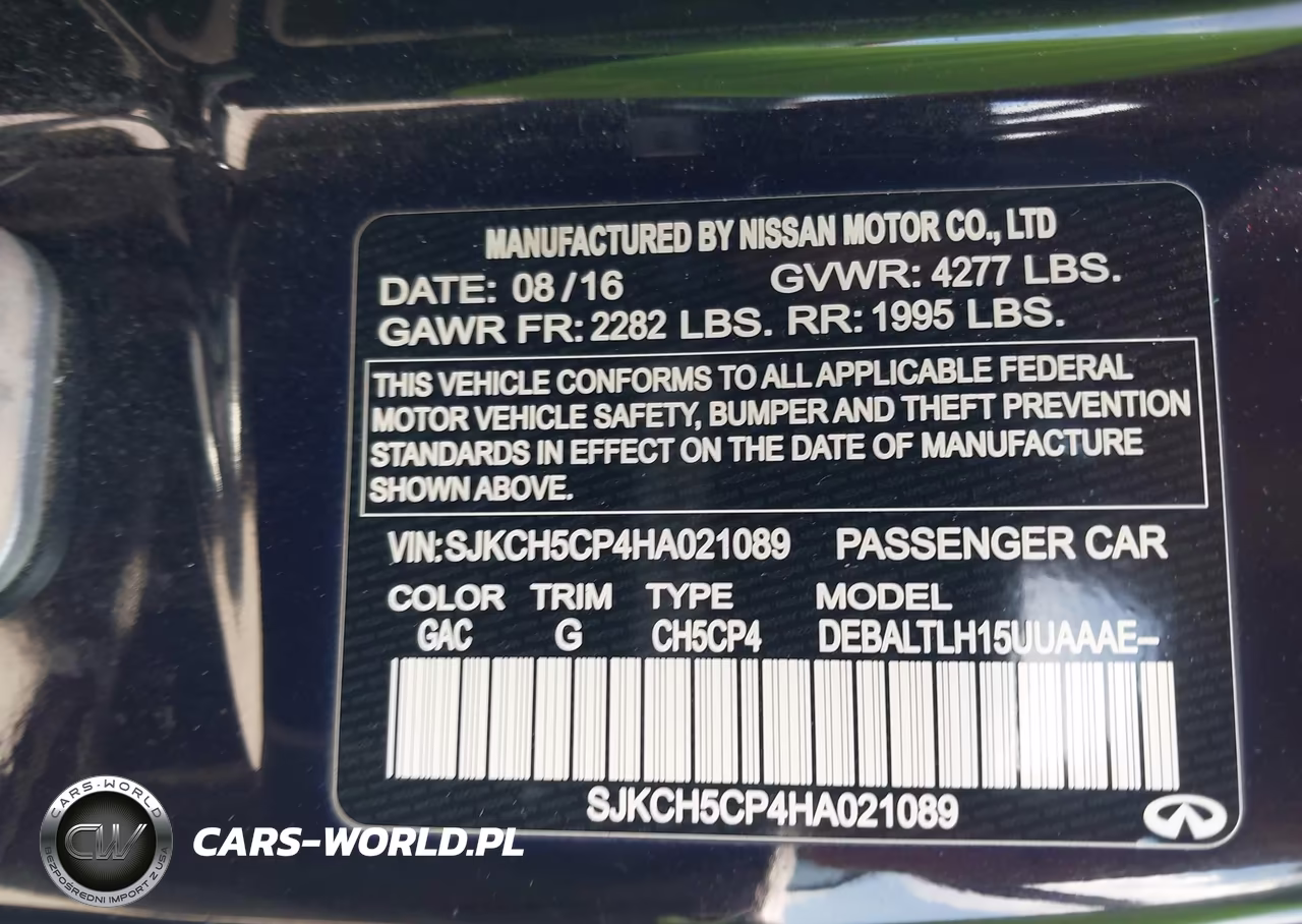 2017 Infiniti Qx30 Sport VIN:SJKCH5CP4HA021089 - 9