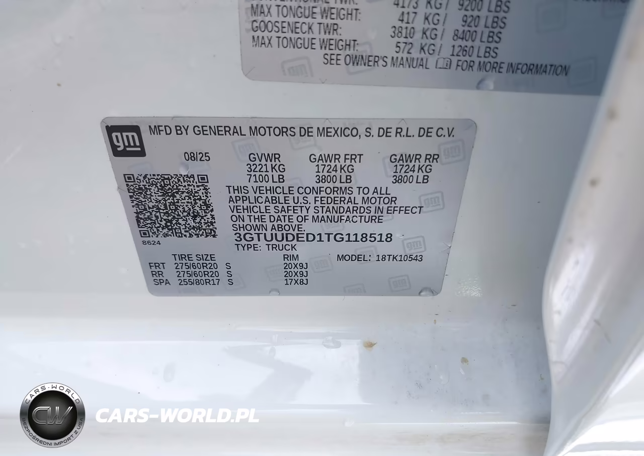 2026 GMC Sierra 1500 , Short Bed, Slt, 4Wd VIN:3GTUUDED1TG118518 - 9
