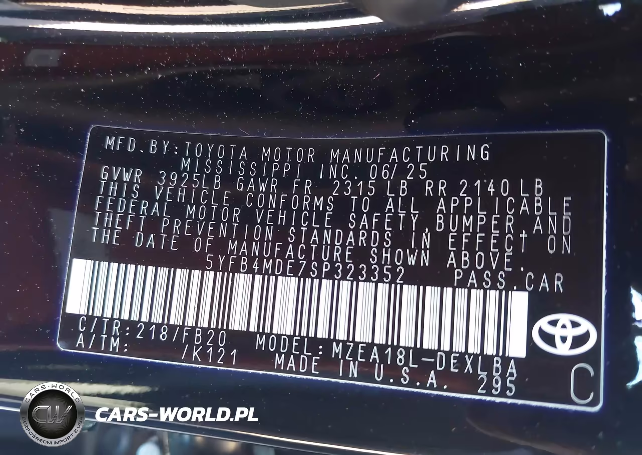 2025 Toyota Corolla Le VIN:5YFB4MDE7SP323352 - 9