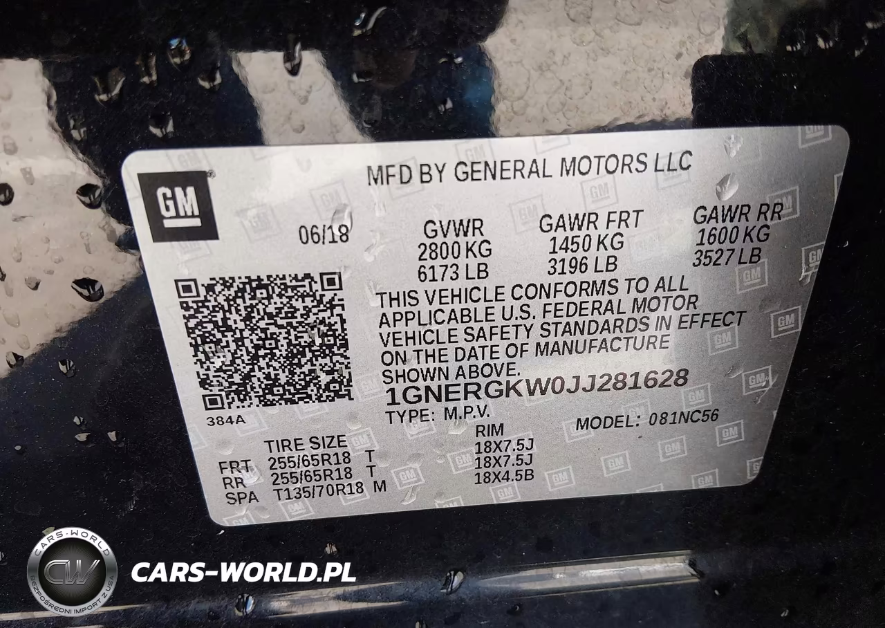 2018 Chevrolet Traverse 1Lt VIN:1GNERGKW0JJ281628 - 9