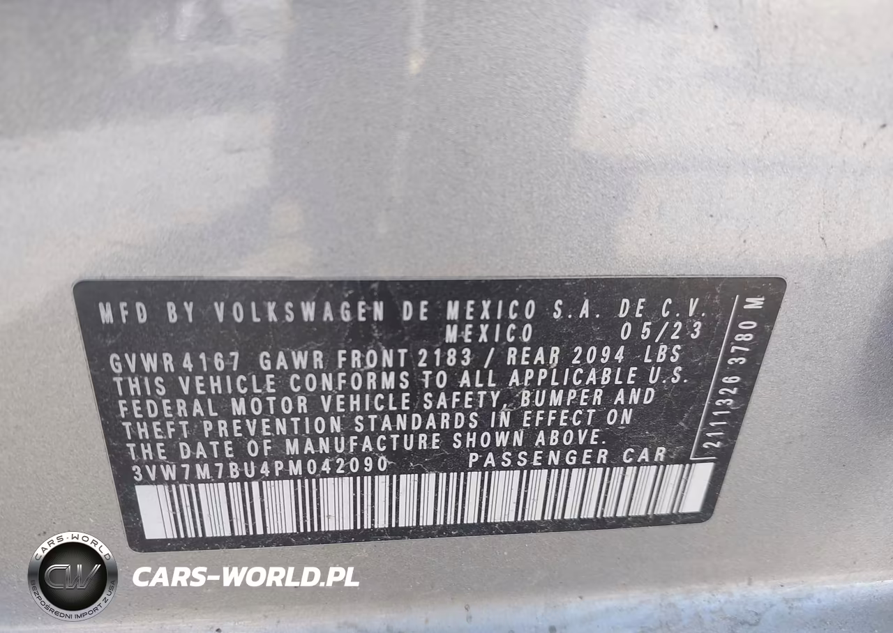 2023 Volkswagen Jetta 1.5T Se VIN:3VW7M7BU4PM042090 - 9