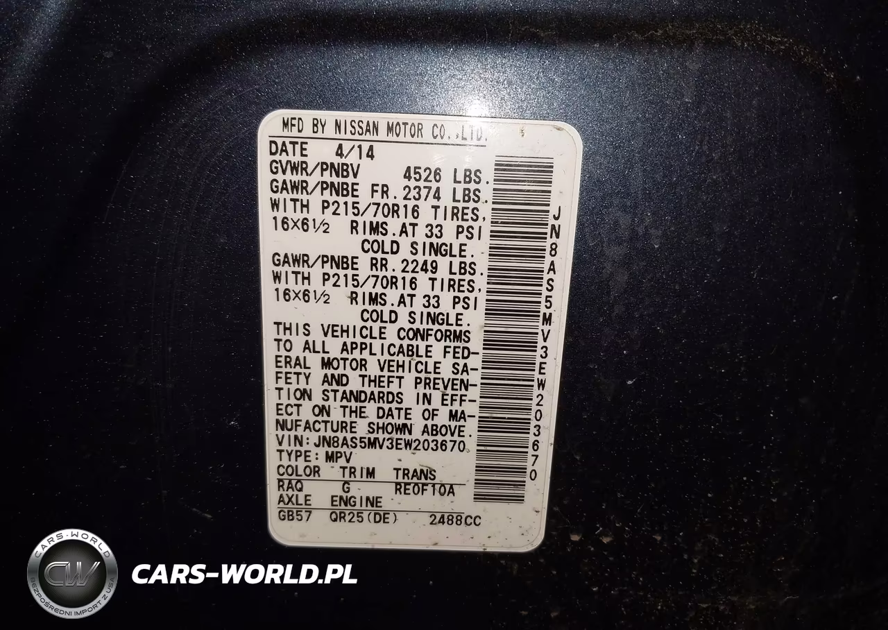 2014 Nissan Rogue Select S VIN:JN8AS5MV3EW203670 - 9