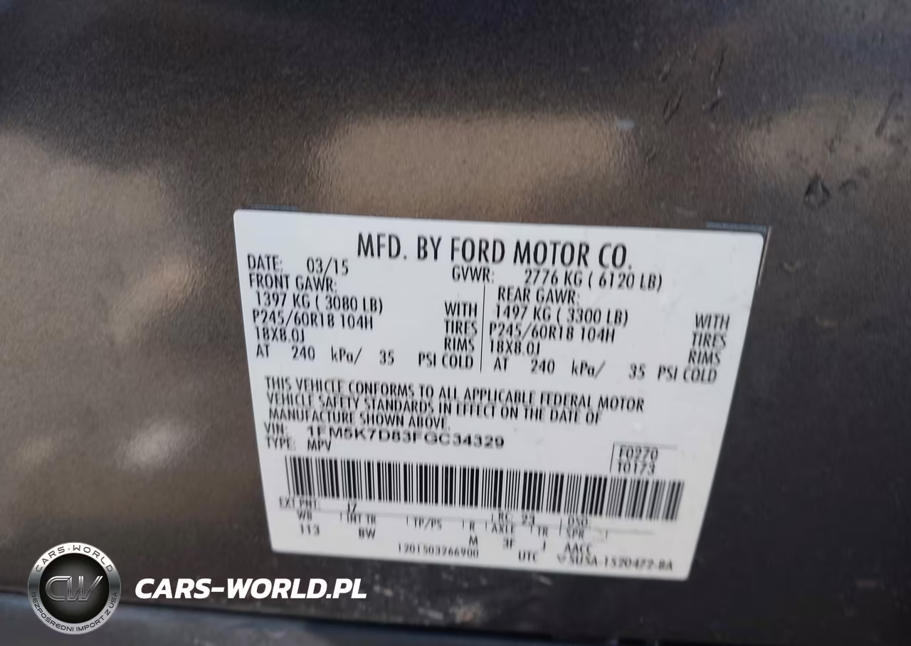 2015 Ford Explorer Xlt VIN:1FM5K7D83FGC34329 - 9