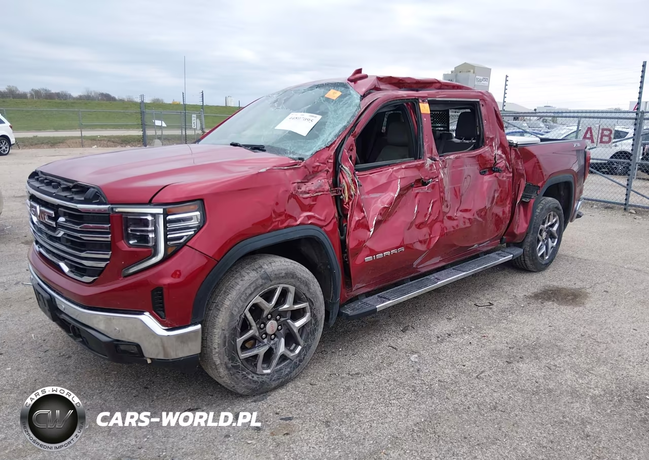 2022 GMC Sierra 1500 4Wd Short Box Slt VIN:1GTUUDET2NZ504083 - 2