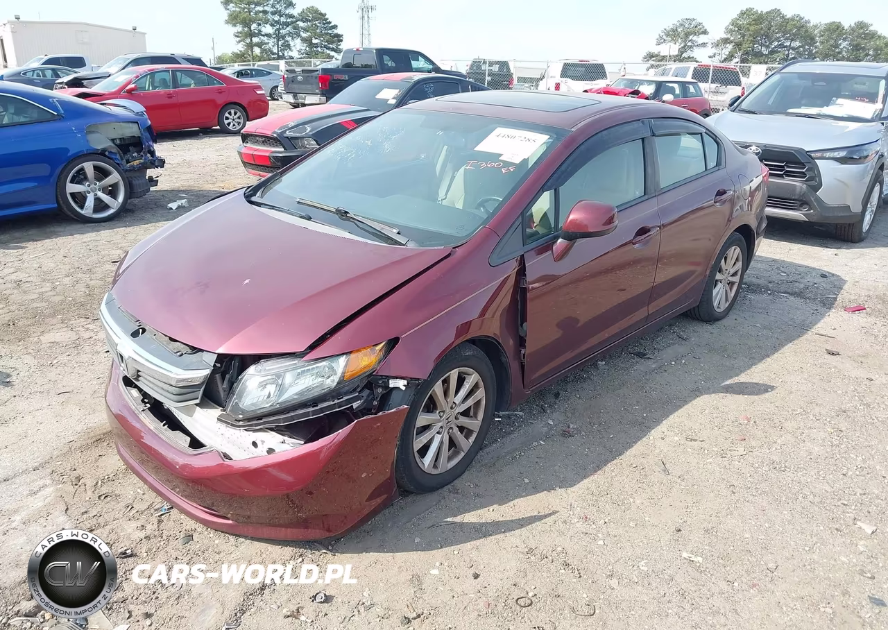2012 Honda Civic Ex VIN:2HGFB2F89CH592559 - 2