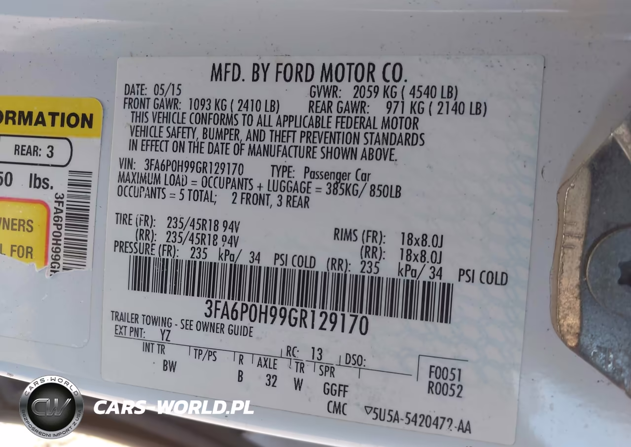2016 Ford Fusion Se VIN:3FA6P0H99GR129170 - 9