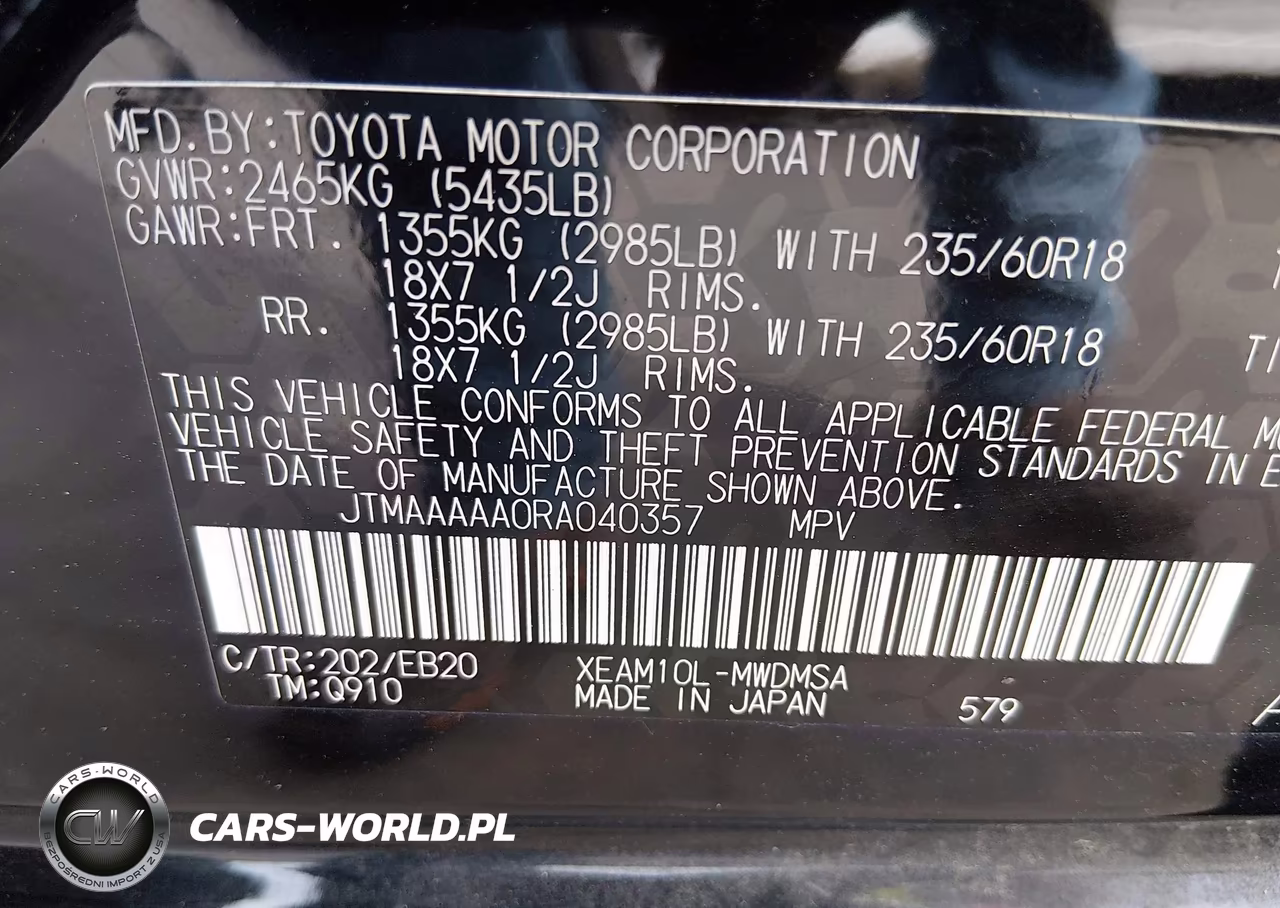 2024 Toyota Bz4X Xle VIN:JTMAAAAA0RA040357 - 9