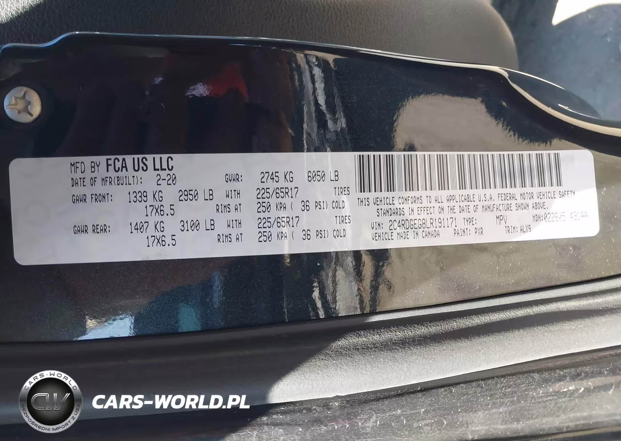 2020 Dodge Grand Caravan Gt VIN:2C4RDGEG8LR191171 - 9