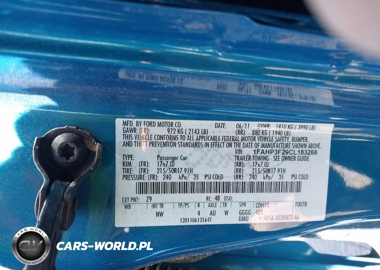 2012 Ford Focus Se VIN:1FAHP3F29CL183268 - 9