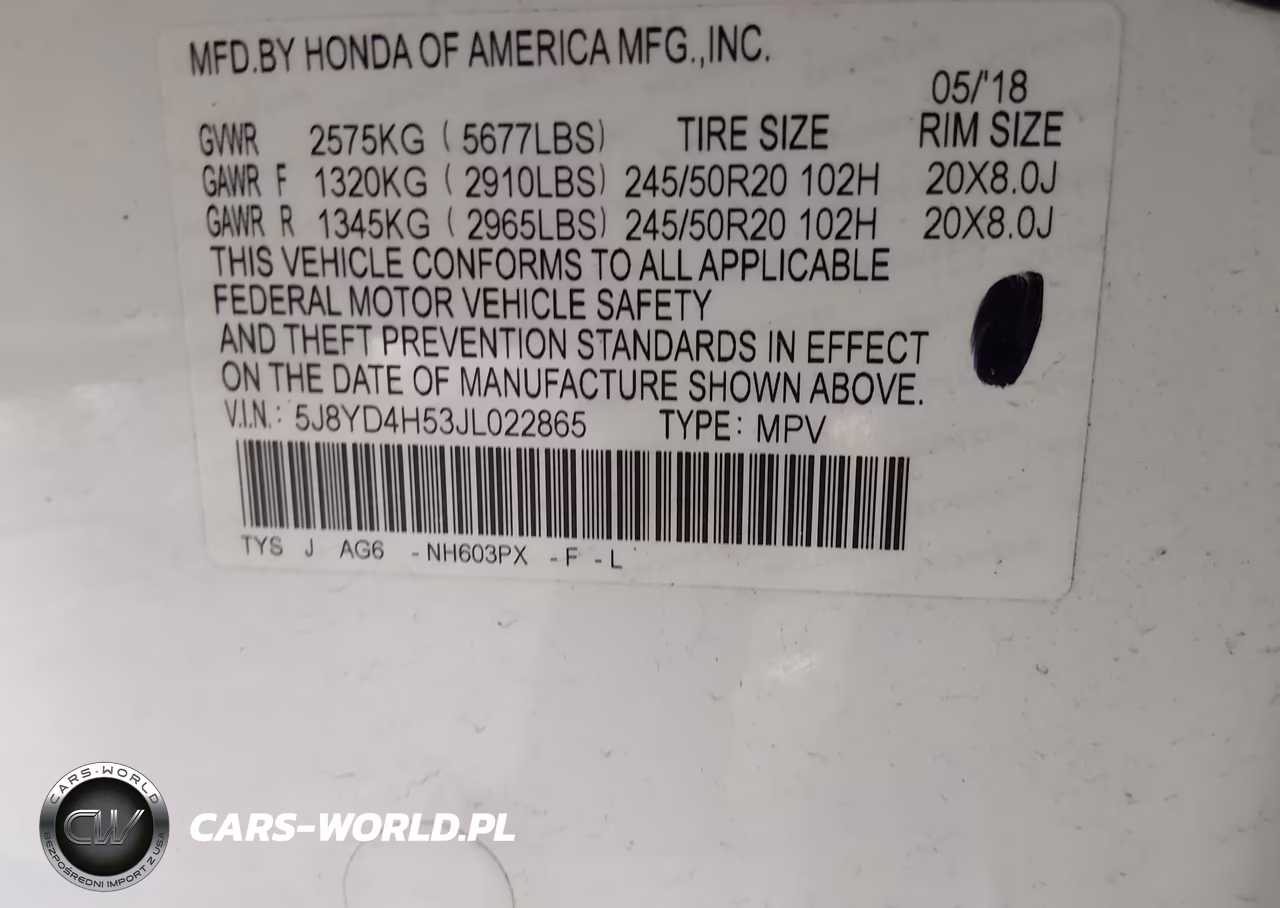 2018 Acura Mdx Technology Package Acurawatch Plus Pkg VIN:5J8YD4H53JL022865 - 9