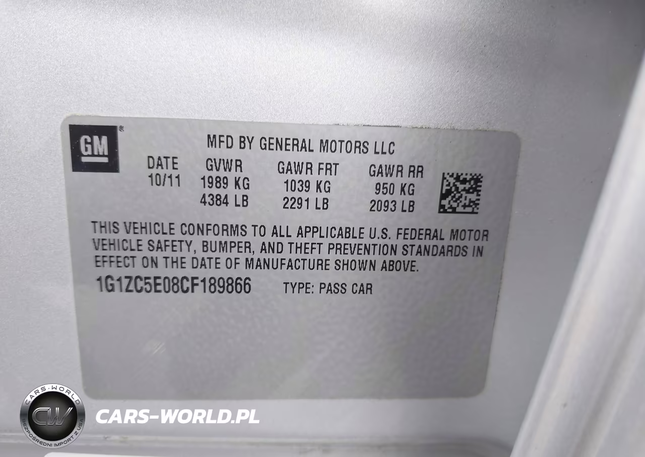 2012 Chevrolet Malibu 1Lt VIN:1G1ZC5E08CF189866 - 9