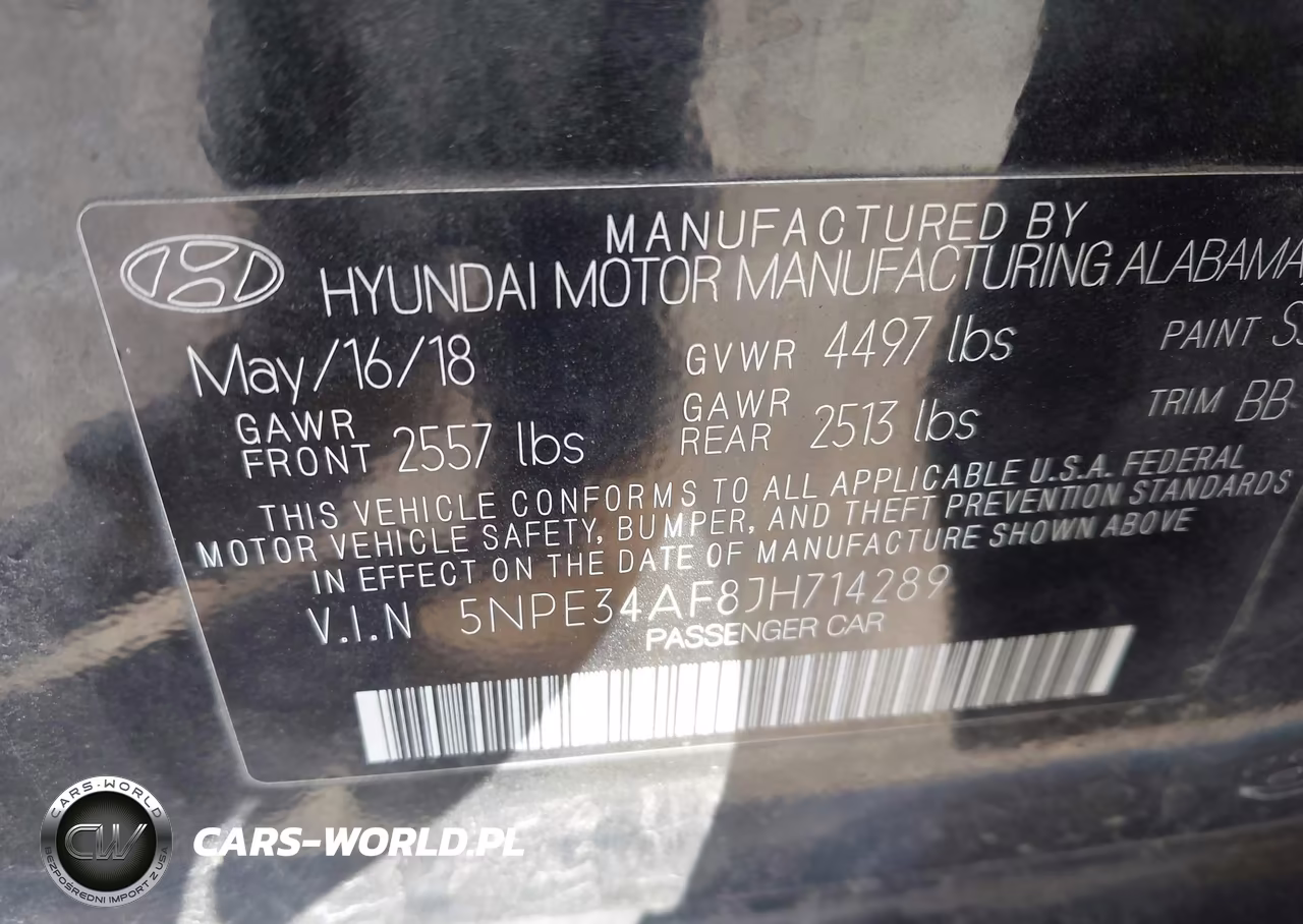 2018 Hyundai Sonata Limited VIN:5NPE34AF8JH714289 - 9