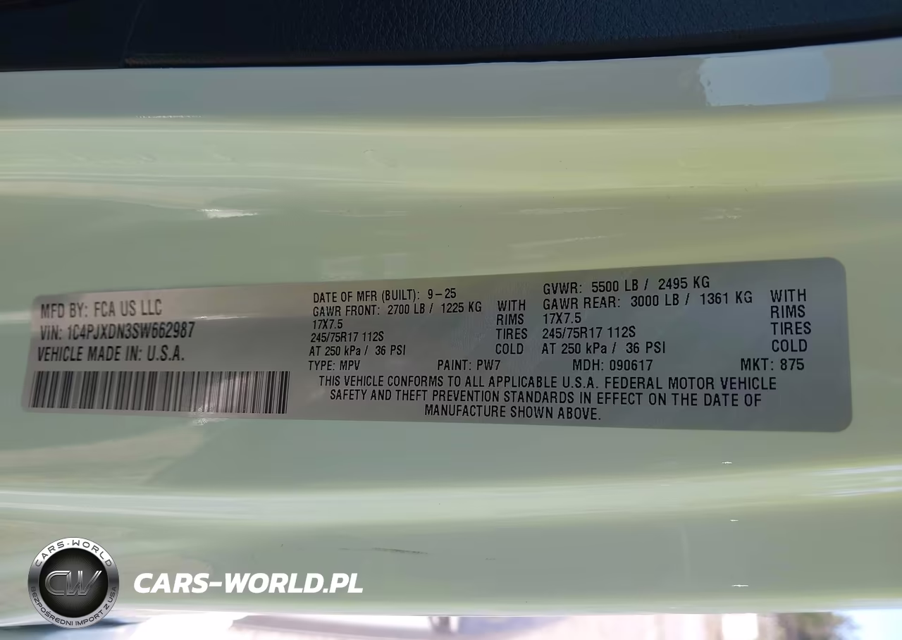 2025 Jeep Wrangler 4-Door Sport 4X4 VIN:1C4PJXDN3SW662987 - 9