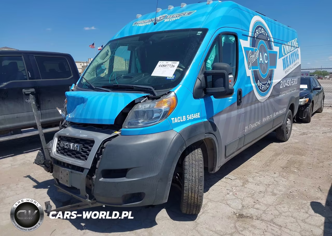 2019 Ram Promaster 2500 High Roof 159 Wb VIN:3C6TRVDG4KE518024 - 2