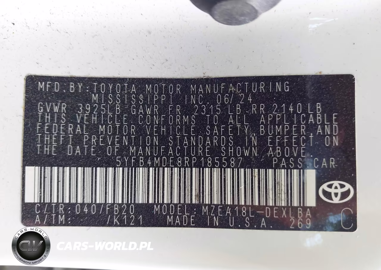 2024 Toyota Corolla Le VIN:5YFB4MDE8RP185587 - 9