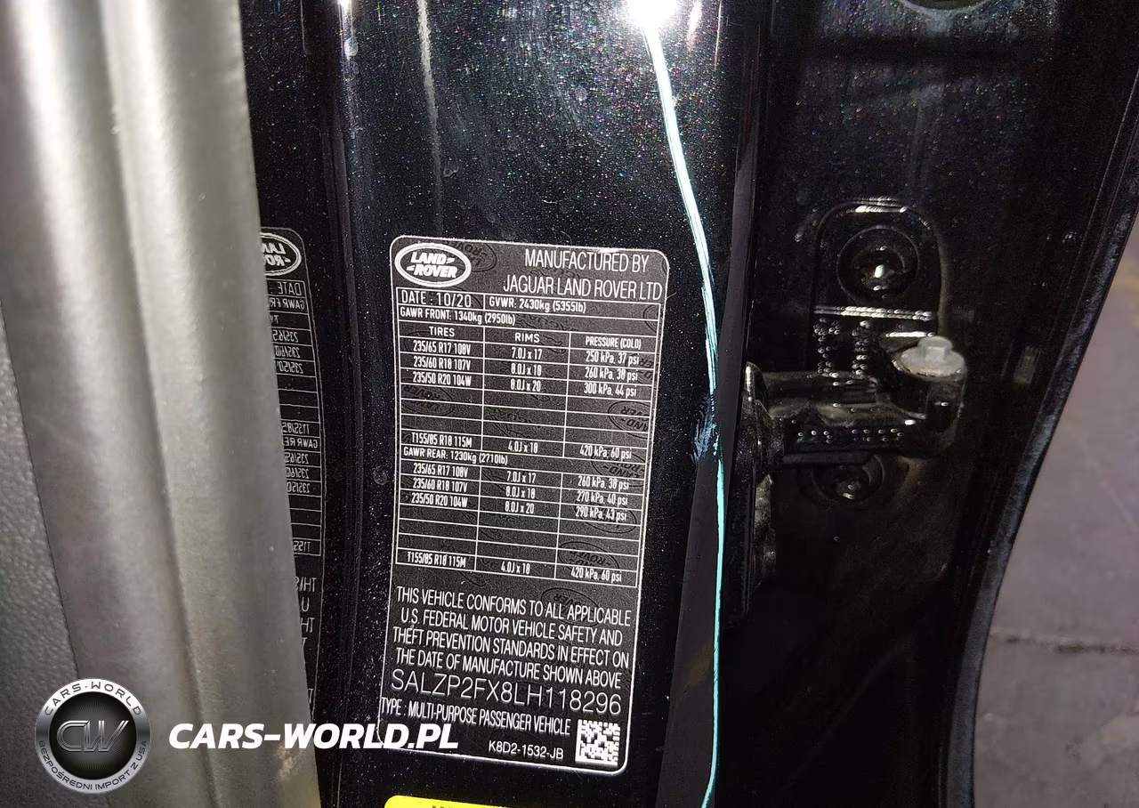 2020 Land Rover Range Rover Evoque Se VIN:SALZP2FX8LH118296 - 9