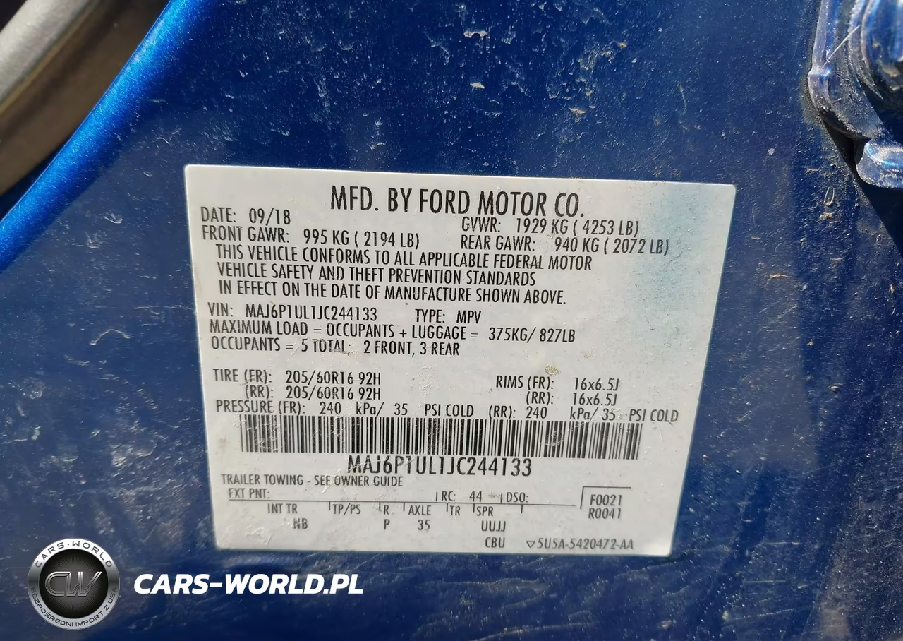 2018 Ford Ecosport Se VIN:MAJ6P1UL1JC244133 - 9