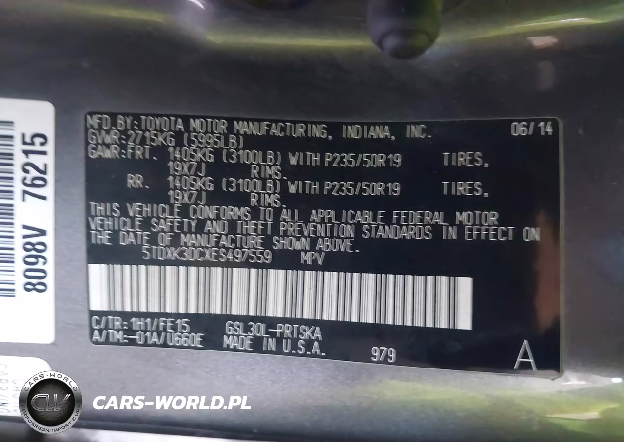 2014 Toyota Sienna Se 8 Passenger VIN:5TDXK3DCXES497559 - 9