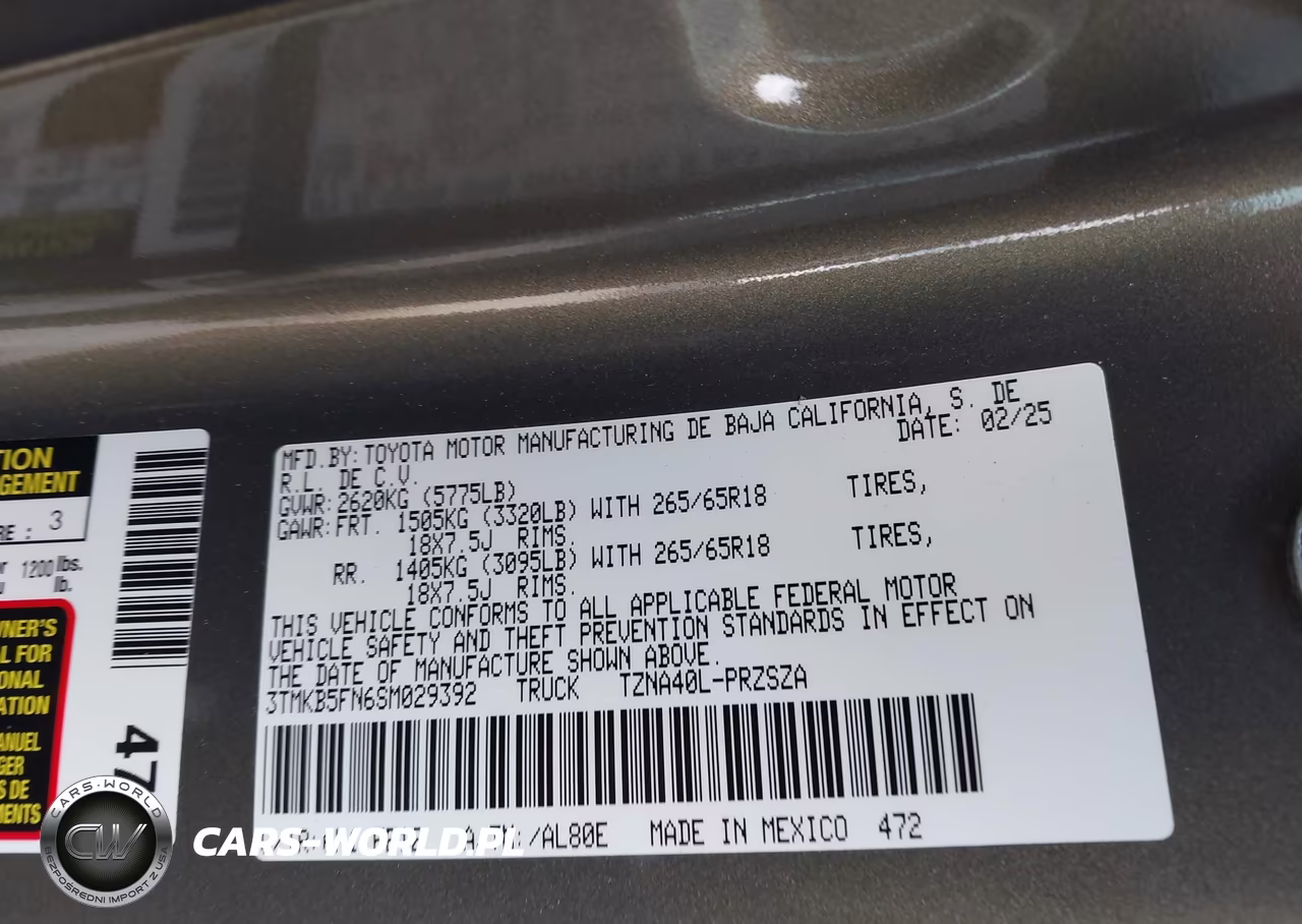 2025 Toyota Tacoma Trd Sport VIN:3TMKB5FN6SM029392 - 9