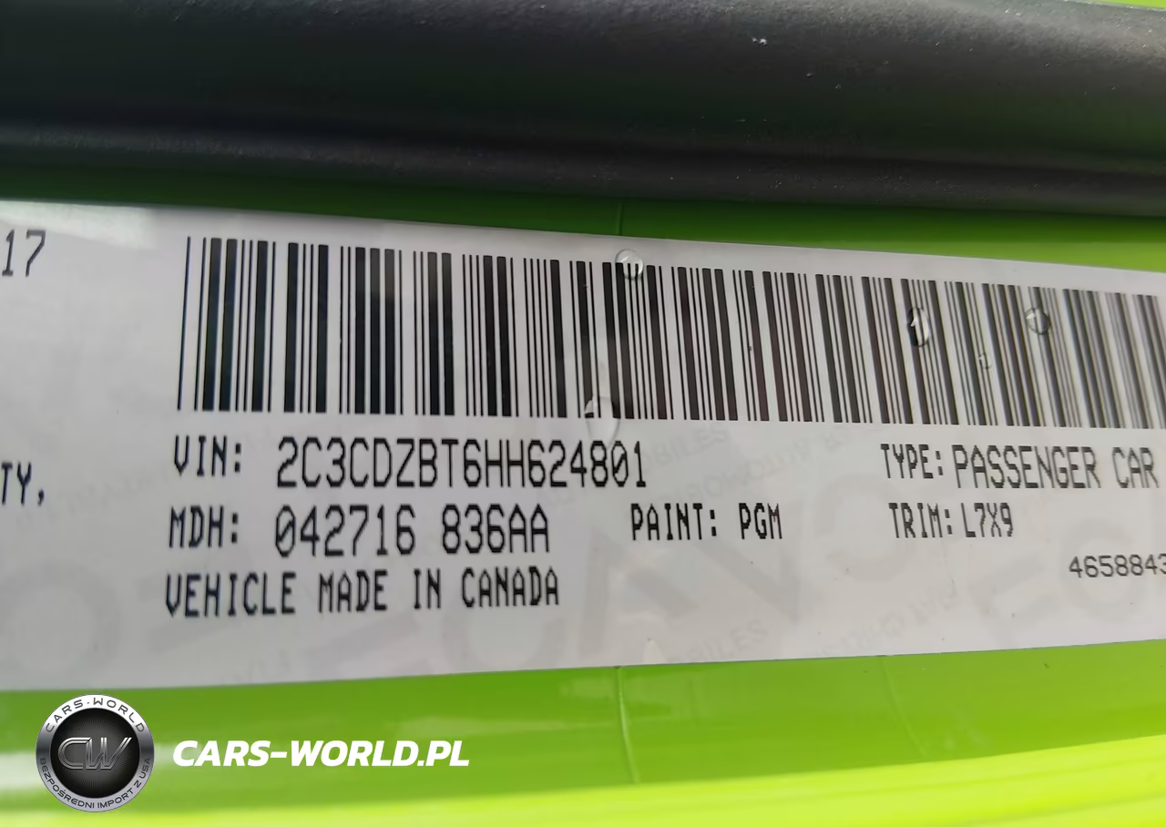 2017 Dodge Challenger R-T VIN:2C3CDZBT6HH624801 - 9