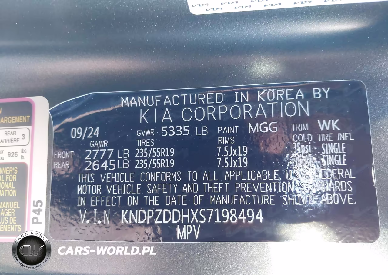 2025 Kia Sportage Plug-In Hybrid X-Line Prestige VIN:KNDPZDDHXS7198494 - 9