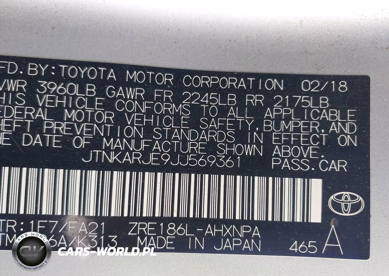 2018 Toyota Corolla Im VIN:JTNKARJE9JJ569361 - 9