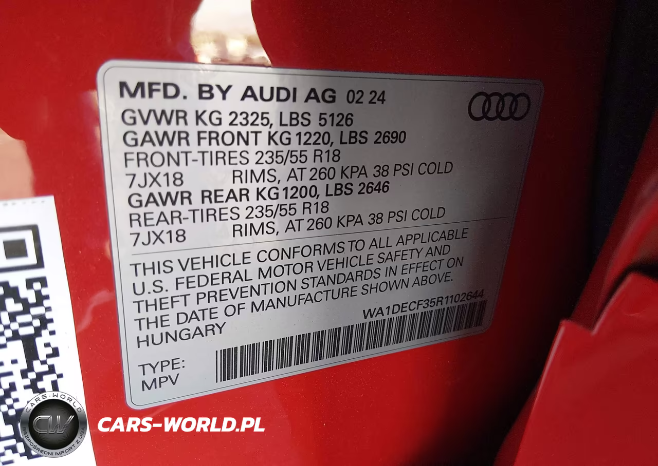 2024 Audi Q3 Premium 45 Tfsi S Line Quattro Tiptronic VIN:WA1DECF35R1102644 - 9