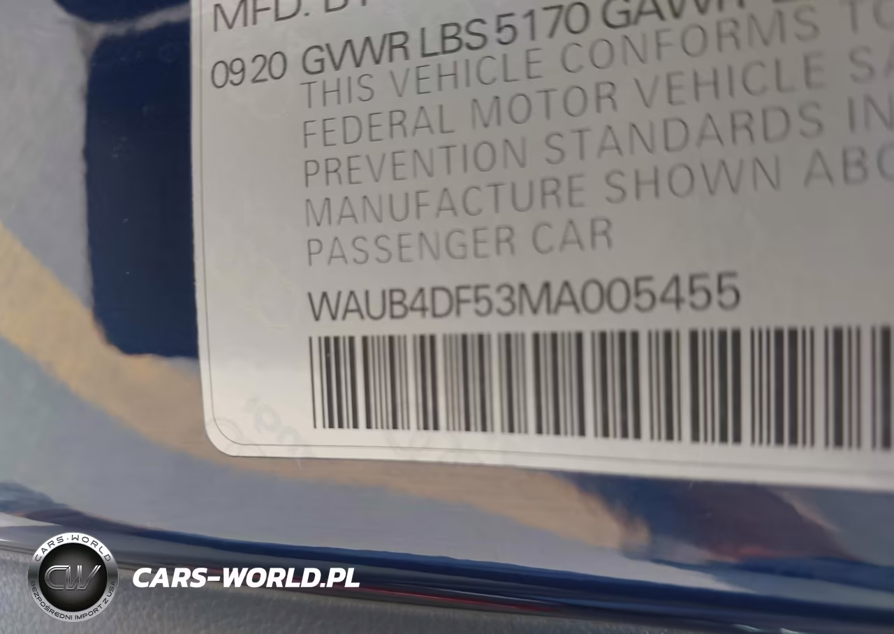2021 Audi S5 Sportback Prestige Tfsi Quattro Tiptronic VIN:WAUB4DF53MA005455 - 9